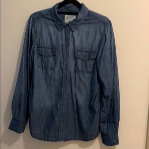 Denim button up shirt